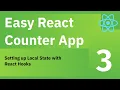 Easy React Counter Tutorial 03 - Updating State with React Hooks