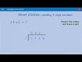 How to use Short Division to Divide by One-Digit Numbers