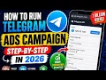 How to Run Your First Telegram Ads Campaign Step-by-Step in 2026