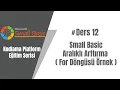 12 Small Basic Egitim Serisi - Aralikli Arttirma For Dongusu