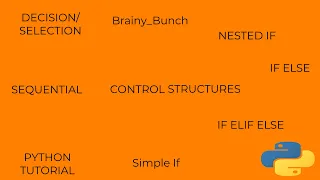 Control Structures In Python Part-1 Selection Control Statements Decision Control Statements