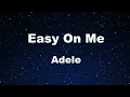 Karaoke♬ Easy On Me - Adele 【No Guide Melody】 Instrumental