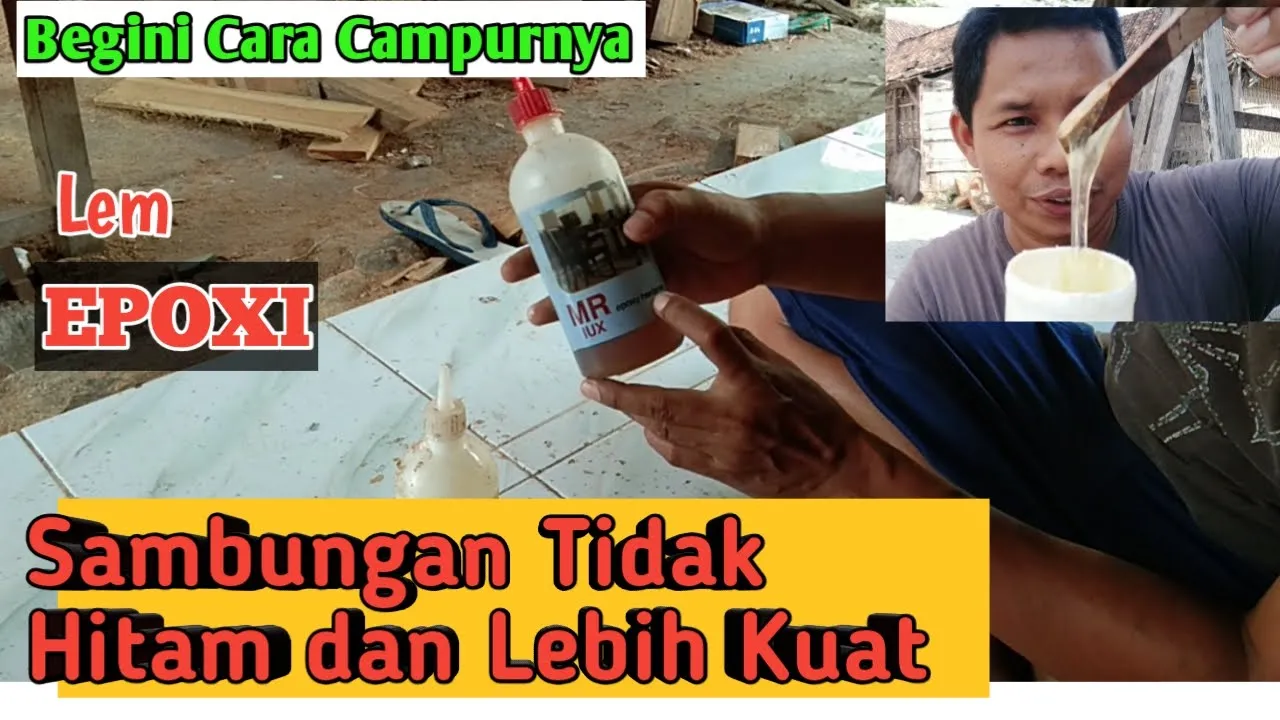 Cara menggunakan lem epoxy kayu