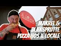 Makrel blaeksprutte pizza hos Il Locale Chef erne af fisk P Clausens Fiskehandel