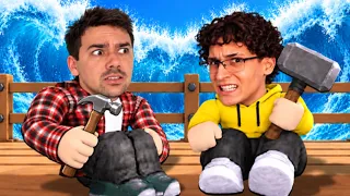 TENTAMOS SOBREVIVER AO MAIOR TSUNAMI DO ROBLOX!