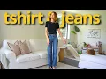 9 Outfits with Tshirt and Jeans Outfit Lookbook