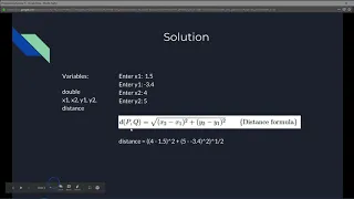 Intro to Java Chapter 02 Exercise 15 - Geometry distance of two points