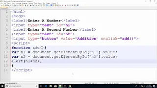 Addition of two Number in JavaScript
