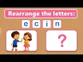 Can You Solve This Word Scramble Game Unscramble Words for Kids Learn English