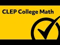 Best Free CLEP College Math Study Guide