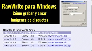 Download 💾RawWrite: cómo grabar y leer imágenes IMG de disquetes en Windows de forma sencilla MP3
