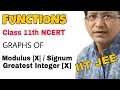 Graphs of Functions Modulus and Greatest Integer Function Class 11 Maths IIT JEE