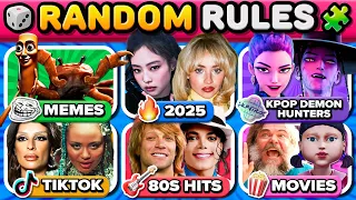 Save One Song RANDOM Rules Tiktok 80s Kpop Memes Squid Game 3 Music Quiz 2025 