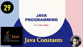 Constants in Java Programming Java Tutorial in Hindi part-29