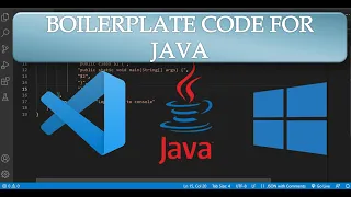 Boilerplate code for JAVA C C Make programming easy with Boilerplate code
