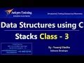 Data Structures using C Part 3 - Stack algorithms Stack operations Stack algorithms