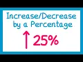 by a Percentage - GCSE Maths