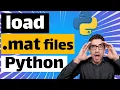 how to load mat file in python reading MATLAB files in Python with SciPy Package