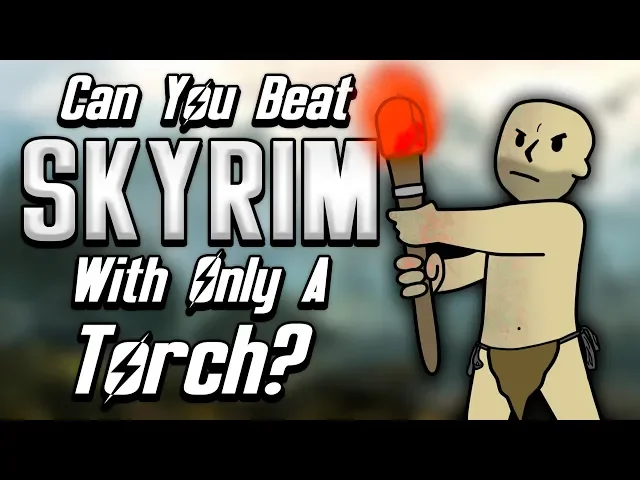 Can You Beat Skyrim With Only A Torch?