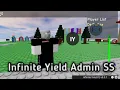 Roblox script showcase Infinite Yield SS Admin
