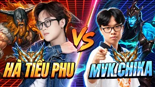 HÀ TIỀU PHU VS MVK CHIKA ĐỐI ĐẦU NẢY LỬA TẠI RANK THÁCH ĐẤU