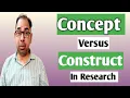 Different between Concept and Construct Concept Vs Construct Concept and Construct in Hindi