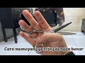 Download Lagu Cara memegang gunting potong rambut dengan benar | belajar potong rambut