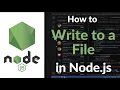 How to Write to a File in Node js File System Module Write Operations Tutorial