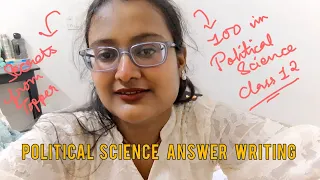 how to write perfect answers in political science class 12 topper secrets
