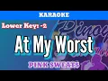 Download Lagu At My Worst by Pink Sweat$ (Karaoke : Lower Key : -2)