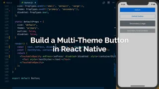 Building a React Native Multi-Theme Button