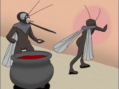 Two mosquitos talk about their cosmic horror, a human... (SWARM PART 1)