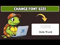 How to Change Font Size in Javascript