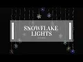 Colour Changing Snowflake Curtain Christmas Lights