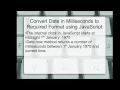 JavaScript Convert Date in Milliseconds Date as a Number to Readable Date Format