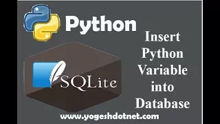 Inserting variables to database table - SQLite3 with Python 3 Lecture 16 Hindi