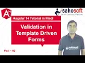 validation in Template Driven Form in Angular 14 Forms Angular 14 Tutorial in Hindi