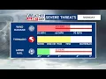 5 30 a m update WRAL meteorologists time out Monday s severe threats