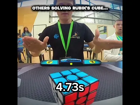 The Fastest Rubik’s Cube Solve 💀 #rubikscube #shorts