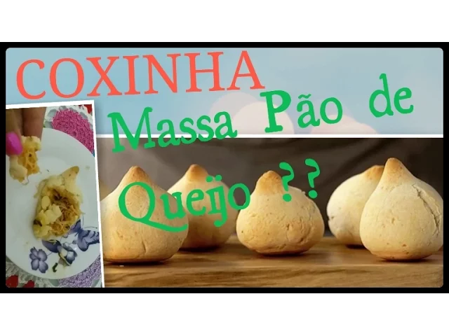 COXINHA COM MASSA DE PÃO DE QUEIJO! MUITO BOM