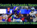 Seahawks give injury updates on Derick Hall, Abraham Lucas, Rams with the latest on Davante Adams