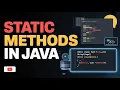 Java Static Method Explained Beginner Tutorial with Real World Examples in Telugu