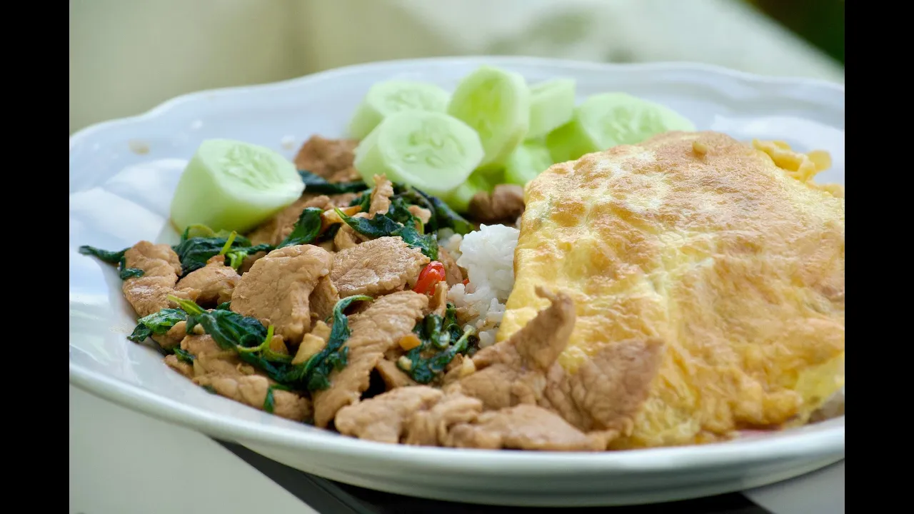 Pad Grapow Moo - Thai Stir Fried Pork with Sweet Basil   Joy