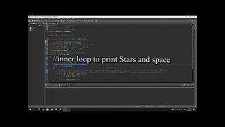 Example-Hollow mirrored rhombus using for loop-18215