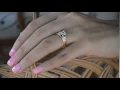 Baguette and Round Cluster Ring Wrap Enhancer in Yellow Gold - TwoBirch TB-WRAP-0023-YG-E