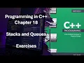 Programming in C Part 2 Chapter 18 Stacks and Queues Exercises 18-1 to 18-3