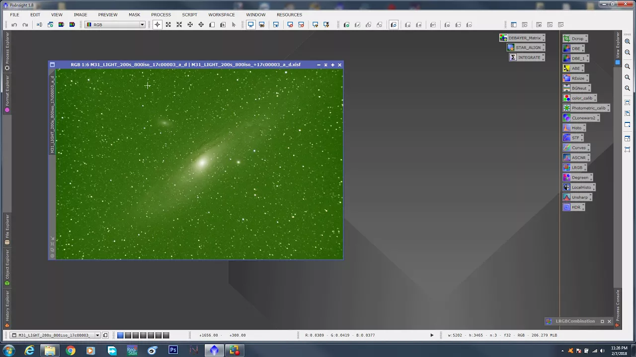 Pixinsight Part 4 debayer, align, stack. Go to Part 12 for complete Calibration Video