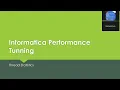 Informatica Performance Tunning Thread Statistics