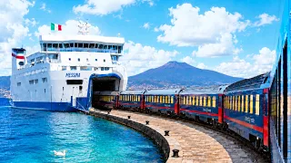 22 Hours on Europe's Most Unique Ferry Sleeper Train! | 🇮🇹 Milan - Sicily
