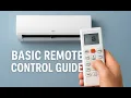 LG Split Air-Conditioner - Basic Remote Control Guide